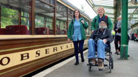97 year old Gordon visits Swanage Railway Thursday 16 May 2024