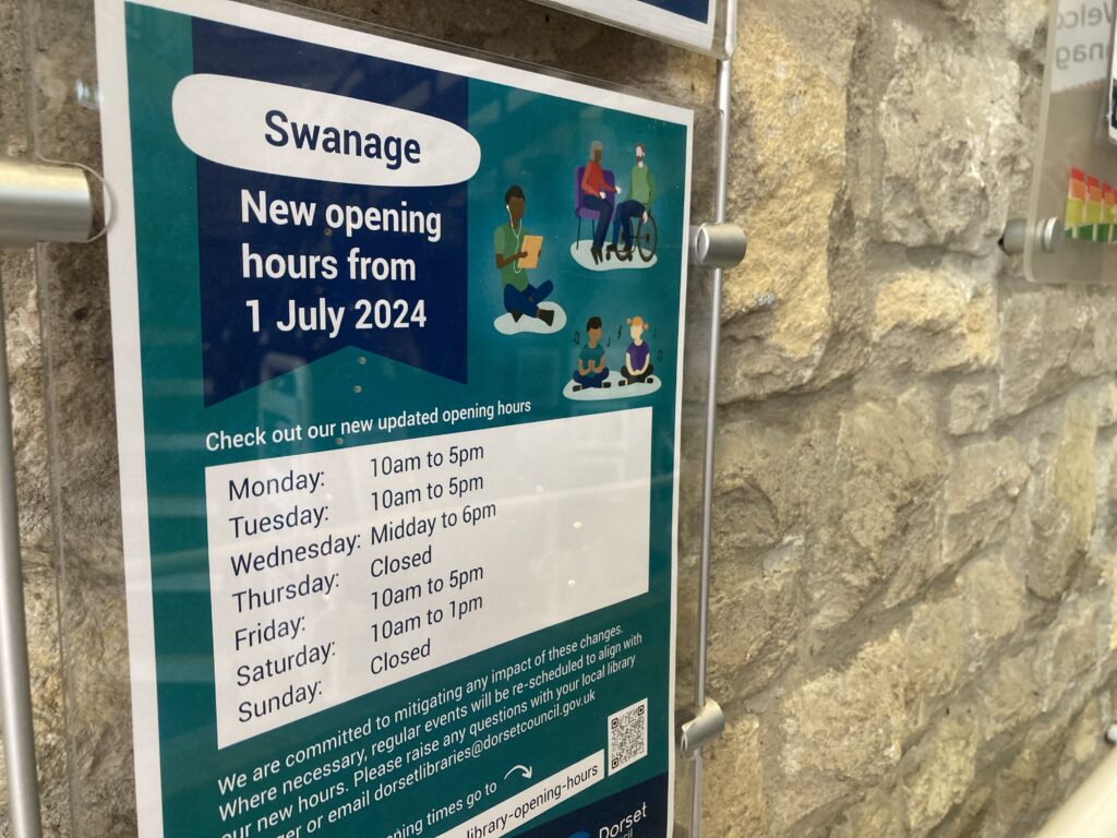 Swanage library new opening hours