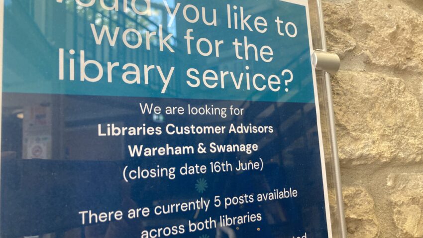 Swanage library job advert