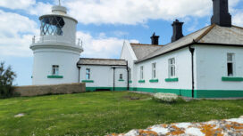 Anvil Point lighthouse was built in 1880 to keep mariners safe along the Jurassic Coast